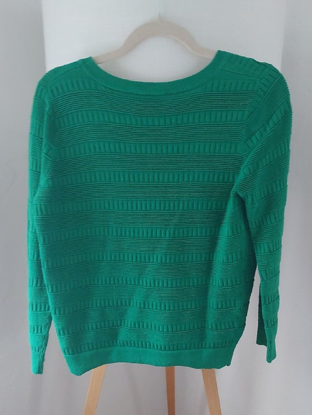 Sandro Green Textured Knit Sweater - Picture 4 of 9